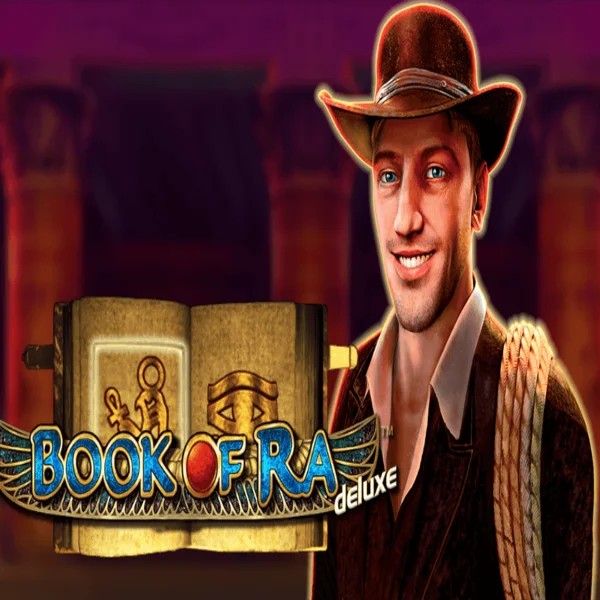 Book of Ra Deluxe slot visual from Novomatic available on zeusbingo.net