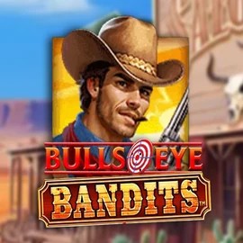 Bulls Eye Bandits slot logo by Origins at Zeus Bingo