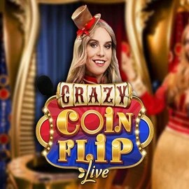 Crazy Coin Flip logo by Evolution at Zeus BingoCrazy Coin Flip
