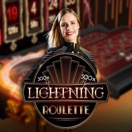Lightning Roulette logo by Evolution Zeus Bingo