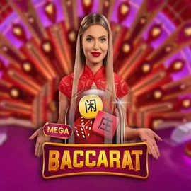 Live Casino logo of Mega Baccarat from Pragmatic Play at Zeus Bingo