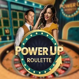 Official Live Casino logo: PowerUP Roulette by Pragmatic Play at Zeus Bingo