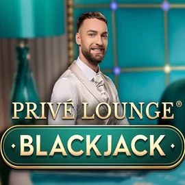 Privé Lounge Blackjack slot logo by Pragmatic Play at Zeus Bingo