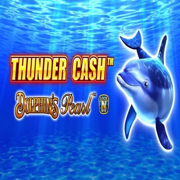 Official Slots logo: Thunder Cash Dolphins Pearl by Novomatic at Zeus Bingo